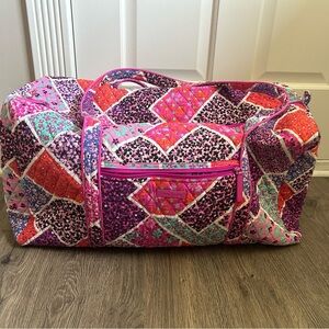 Vera Bradley Pink and Purple Patchwork Travel Bag